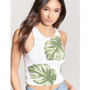 forever 21 palm leaf tank top